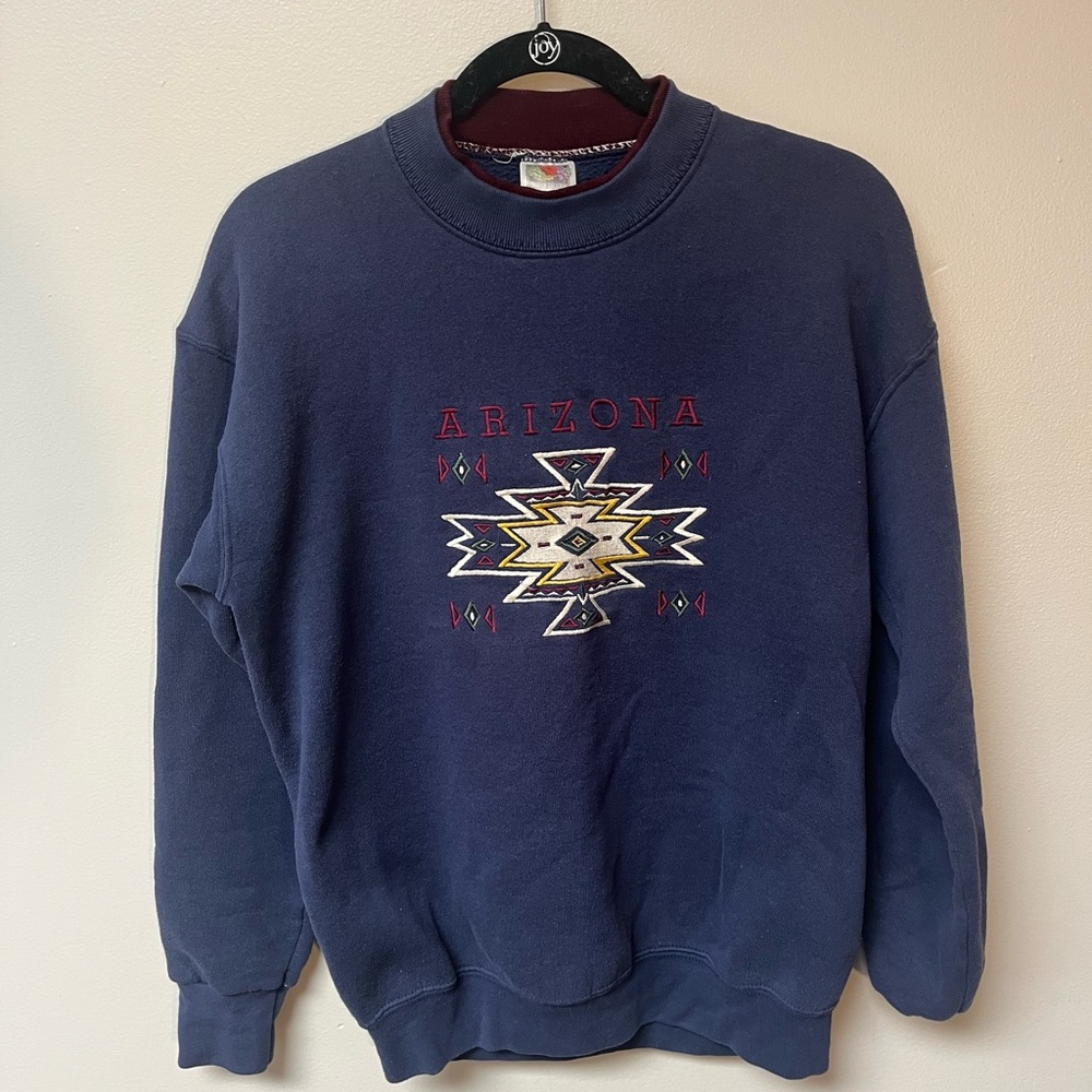 Vintage Navy Blue Arizona Crewneck